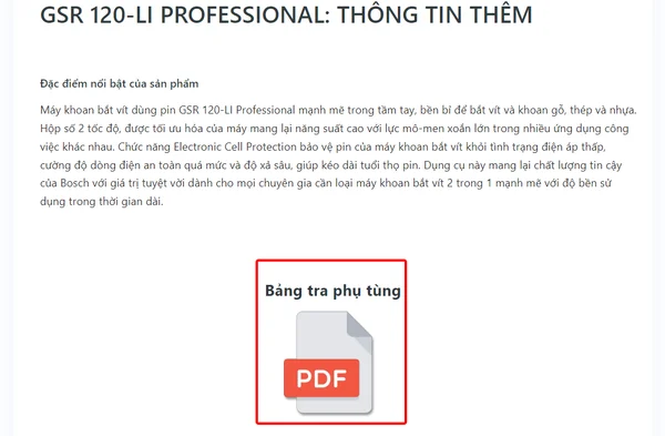 Bản vẽ chi tiết cuối trang