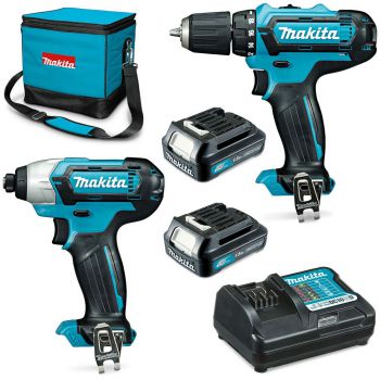 Bộ máy khoan vặn vít dùng pin Makita CLX224S (12V)