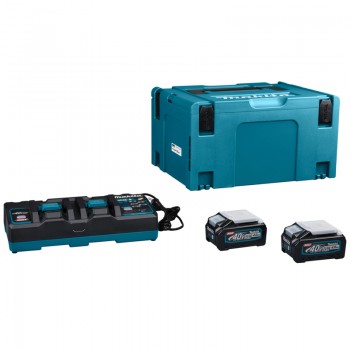 Bộ pin sạc 40V Makita 191U00-8 (BL4040*2+DC40RB+MAKPAC)