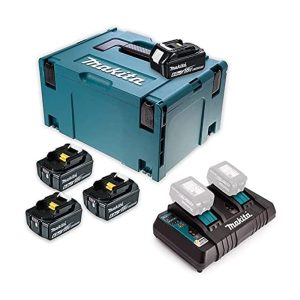 Bộ sạc và 4 pin Makpac Makita 198091-4 (18V 6.0Ah)
