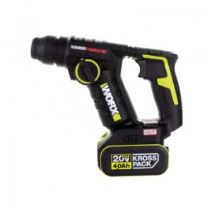Máy khoan búa dùng pin Li-ion 20V Worx WU380S (1 Pin 4.0Ah, 1 Sạc)