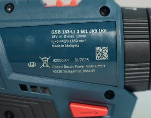 Máy Khoan Động Lực Dùng Pin 18V Bosch GSB 183-LI (2 Pin 2.0Ah & Sạc)